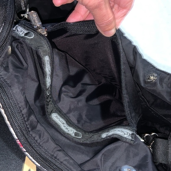 Le Sportsac multipurpose tote bag cat pattern rare find Gray with cats all over - Picture 8 of 14